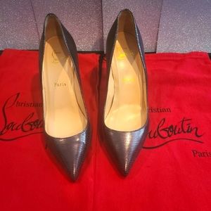Christian Louboutin Pigalle 85 metallic size 37